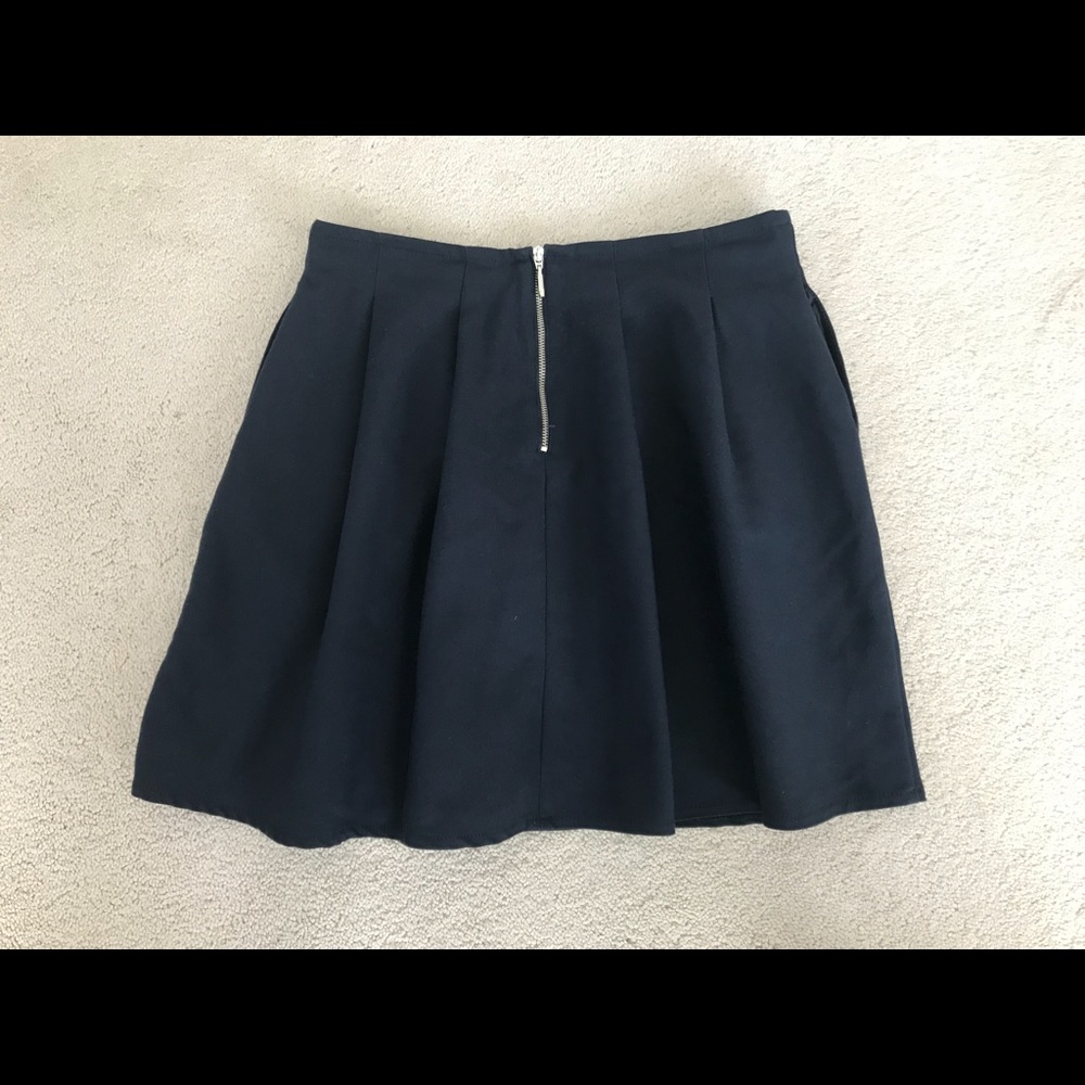 Navy Ruffled Skirt - Picture 3 of 6